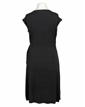 Jerseykleid Wickeloptik in  schwarz von esperance Paris (Bild 3)