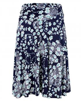 Jerseyrock Floral in  blau von Made in France (Bild 1)