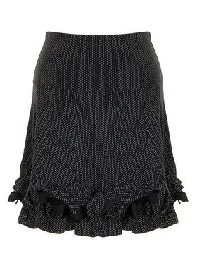 Rock Baumwolle mit Punkten in  schwarz von FASHION (Bild 1)