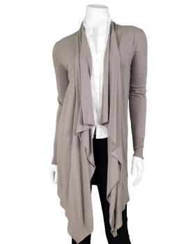 Strickjacke mit Cashmere in  hellbraun von Pronto Moda (Bild 1)