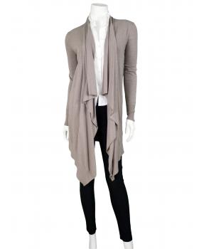 Strickjacke mit Cashmere in  hellbraun von Pronto Moda (Bild 2)
