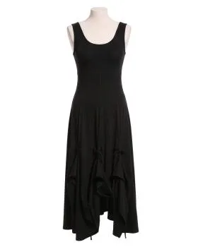 Baumwollkleid A-Linie in  schwarz von FASHION (Bild 1)