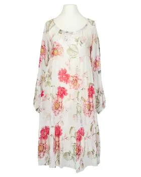 Kleid 2-tlg. mit Seide in  wei� von Made in Italy (Bild 1)