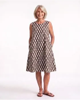 Kleid A-Linie in  beige von Italia Moda (Bild 4)