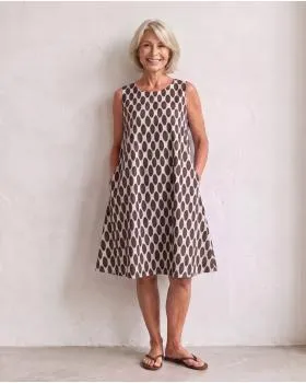 Kleid A-Linie in  beige von Italia Moda (Bild 6)