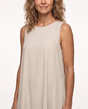 Kleid A-Linie in  beige von New Collection (Bild 4)