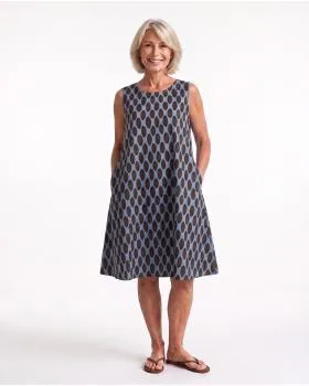 Kleid A-Linie in  blau von Italia Moda (Bild 4)
