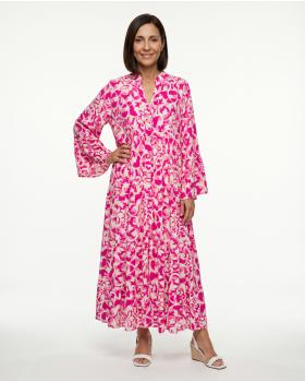 Kleid A-Linie Floral in  pink von H. Trend (Bild 3)