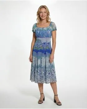 Kleid A-Linie mit Print in  aqua von Lulu H (Bild 2)