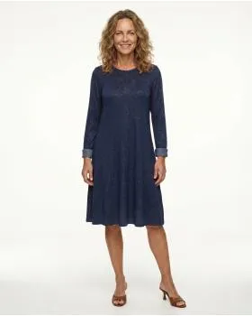 Kleid A-Linie mit Viskose in  blau von Diana (Bild 2)