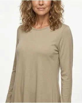 Kleid A-Linie mit Viskose in  karamell von Diana (Bild 5)