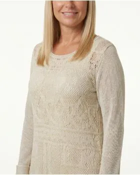 Kleid Ajourstrick in  vanille von Montan (Bild 4)