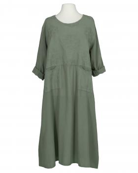 Kleid B�ndchenstickerei in  salbei von Made in Italy (Bild 1)