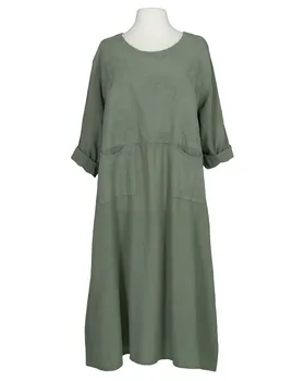 Kleid mit Stickerei in  salbei von Made in Italy (Bild 1)