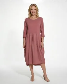 Kleid Ballon Linie in  ziegelrot von Spaziodonna (Bild 4)