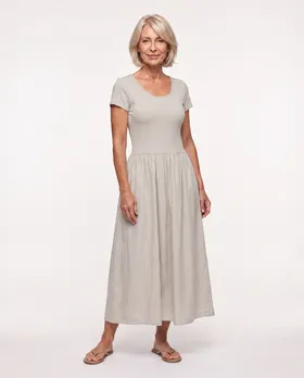 Kleid Baumwolle in  beige von Selected Touch (Bild 3)
