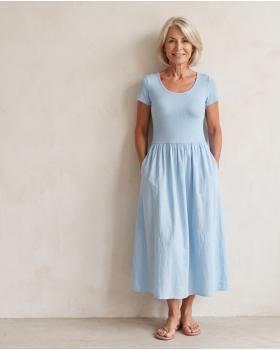 Kleid Baumwolle in  blau von Selected Touch (Bild 5)