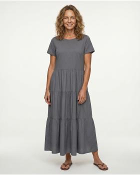 Kleid Baumwolle in  grau von Wendy (Bild 3)
