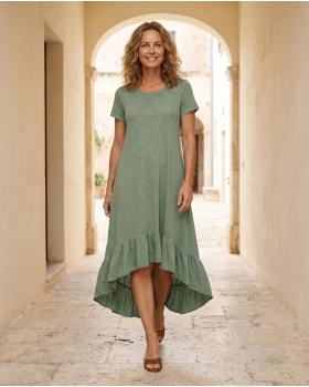 Kleid Baumwolle in  khaki von Esvivid (Bild 5)