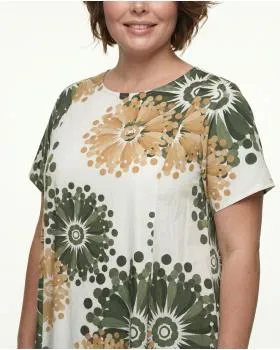 Kleid Baumwolle in  oliv von Made in Italy (Bild 4)