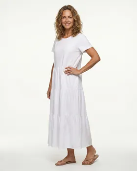Kleid Baumwolle in  wei� von Wendy (Bild 4)