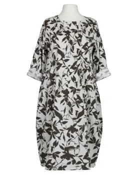Kleid Baumwolle Floral in  braun von Made in Italy (Bild 1)