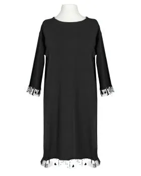 Kleid Baumwolljersey in  schwarz von Made in Italy (Bild 1)