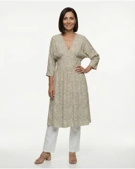 Kleid Blumenmuster in  beige von Italia Moda (Bild 3)