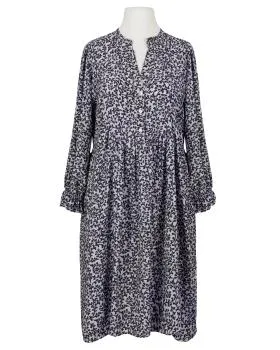 Kleid Blumenmuster in  blau von Made in Italy (Bild 1)