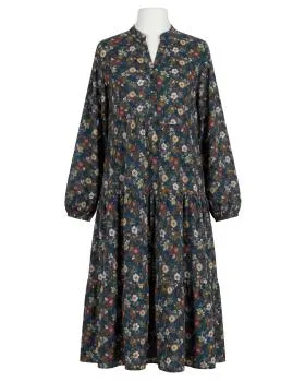 Kleid Blumenmuster in  blau von Made in Italy (Bild 1)