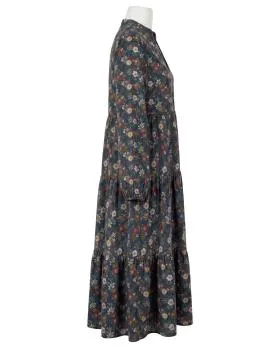 Kleid Blumenmuster in  blau von Made in Italy (Bild 2)
