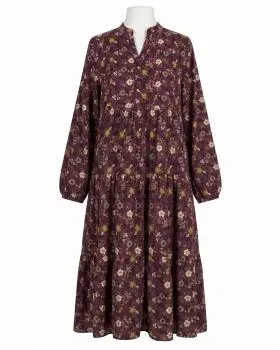 Kleid Blumenmuster in  bordeaux von Made in Italy (Bild 1)