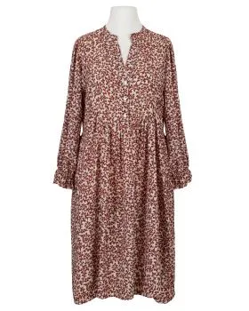 Kleid Blumenmuster in  bordeaux von Made in Italy (Bild 1)