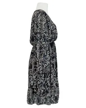 Kleid Chiffon in  schwarz von Made in Italy (Bild 2)