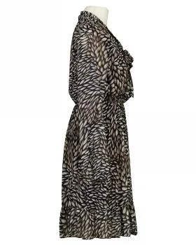 Kleid Chiffon mit Print in  schwarz von New Collection (Bild 2)