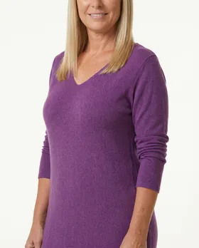 Kleid Feinstrick in  lila von Made in Italy (Bild 4)