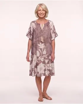 Kleid Floral in  braun von Made in Italy (Bild 3)