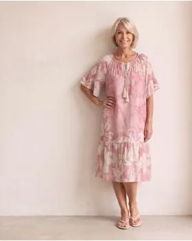 Kleid Floral in  rosa von Made in Italy (Bild 5)