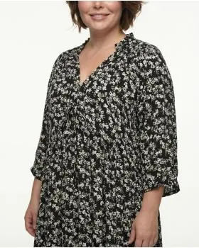 Kleid Floral in  schwarz von Vincenzo Allocca (Bild 4)