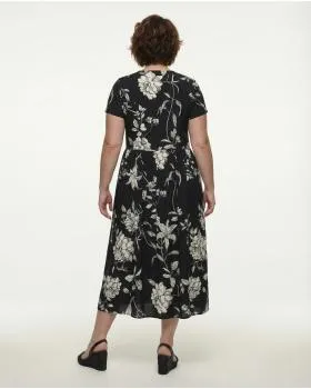 Kleid Floral Baumwolle in  schwarz von Wendy (Bild 5)