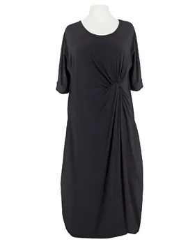 Kleid in Wickeloptik in  schwarz von Vincenzo Allocca (Bild 1)