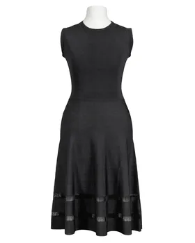 Kleid Jerseystrick in  schwarz von vinceotto (Bild 1)
