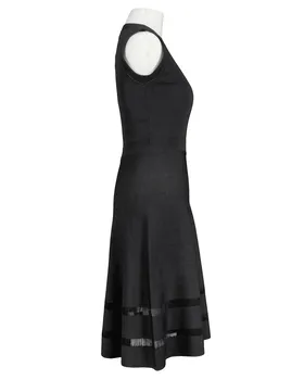 Kleid Jerseystrick in  schwarz von vinceotto (Bild 2)