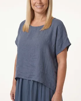 Kleid Lagenlook in  blau von Spaziodonna (Bild 5)