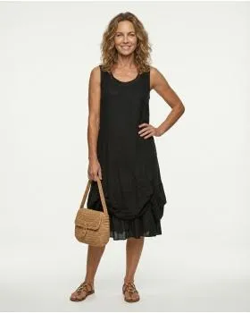Kleid Lagenlook 2-tlg. in  schwarz von Pronto Moda (Bild 1)