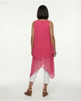 Kleid Lagenlook mit Seide in  koralle von Spaziodonna (Bild 4)