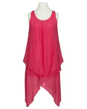 Kleid Lagenlook mit Seide in  koralle von Spaziodonna (Bild 1)