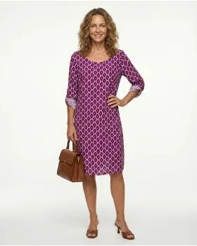 Kleid mit Blumen in  beere von Made in Italy (Bild 4)