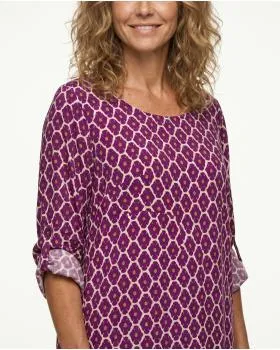 Kleid mit Blumen in  beere von Made in Italy (Bild 5)