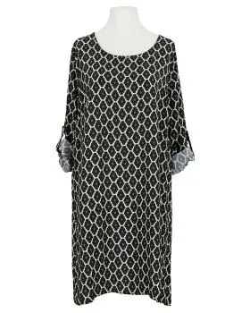 Kleid mit Blumen in  schwarz von Made in Italy (Bild 1)